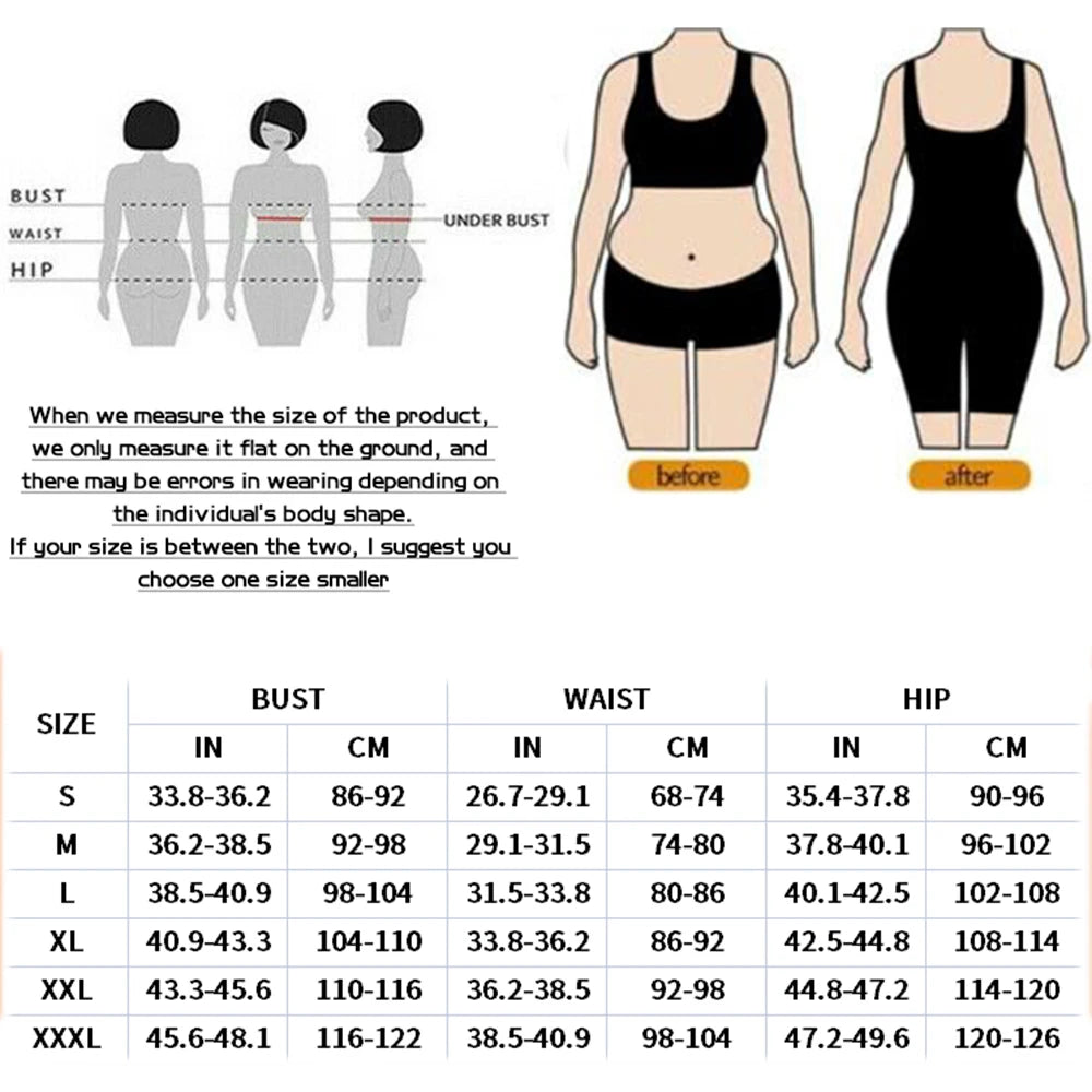 Fajas Colombianas Women's High Compression Garments Double Pressure Abdominal Shaping Slimming with Bone Butt lift Body Shaper