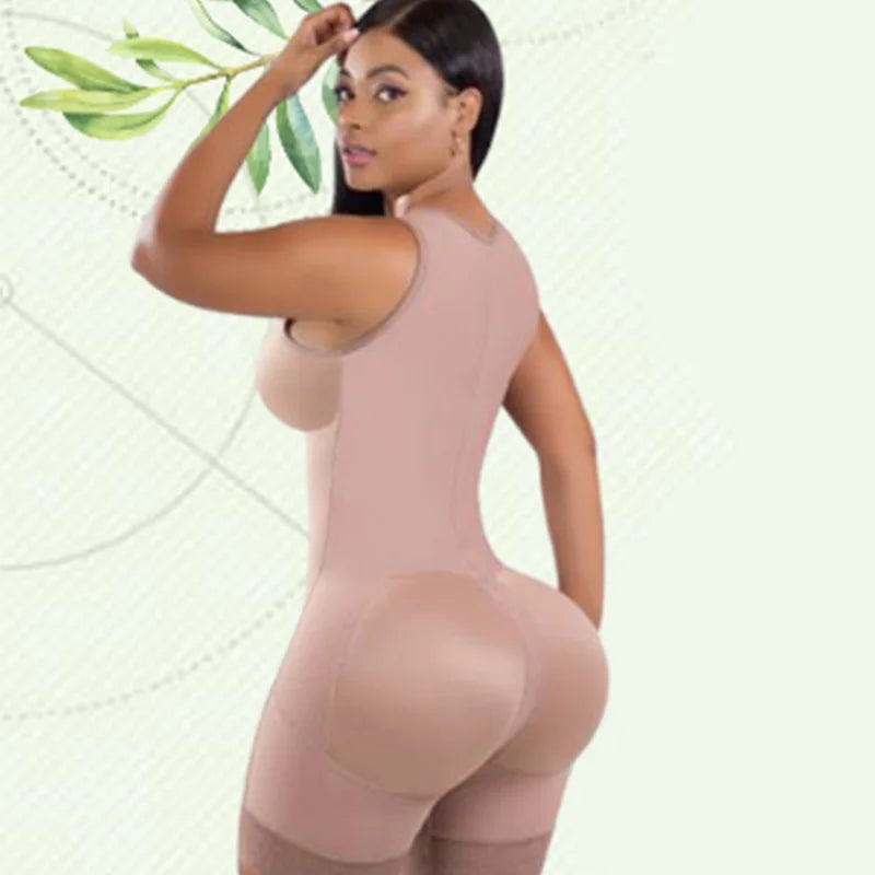 Women' Corset Fajas Colombianas Originales Compression Garments Abdomen Vest Girdle Postpartum Post Liposuction Bodysuit